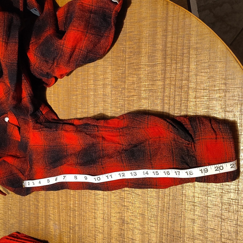 Vintage Pendleton Buffalo Wool Button Down Plaid … - image 8